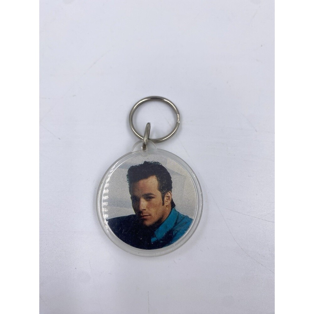 1991 Beverly Hills 90210 Round Luke Perry/ Dylan McKay Double Sided Keyring